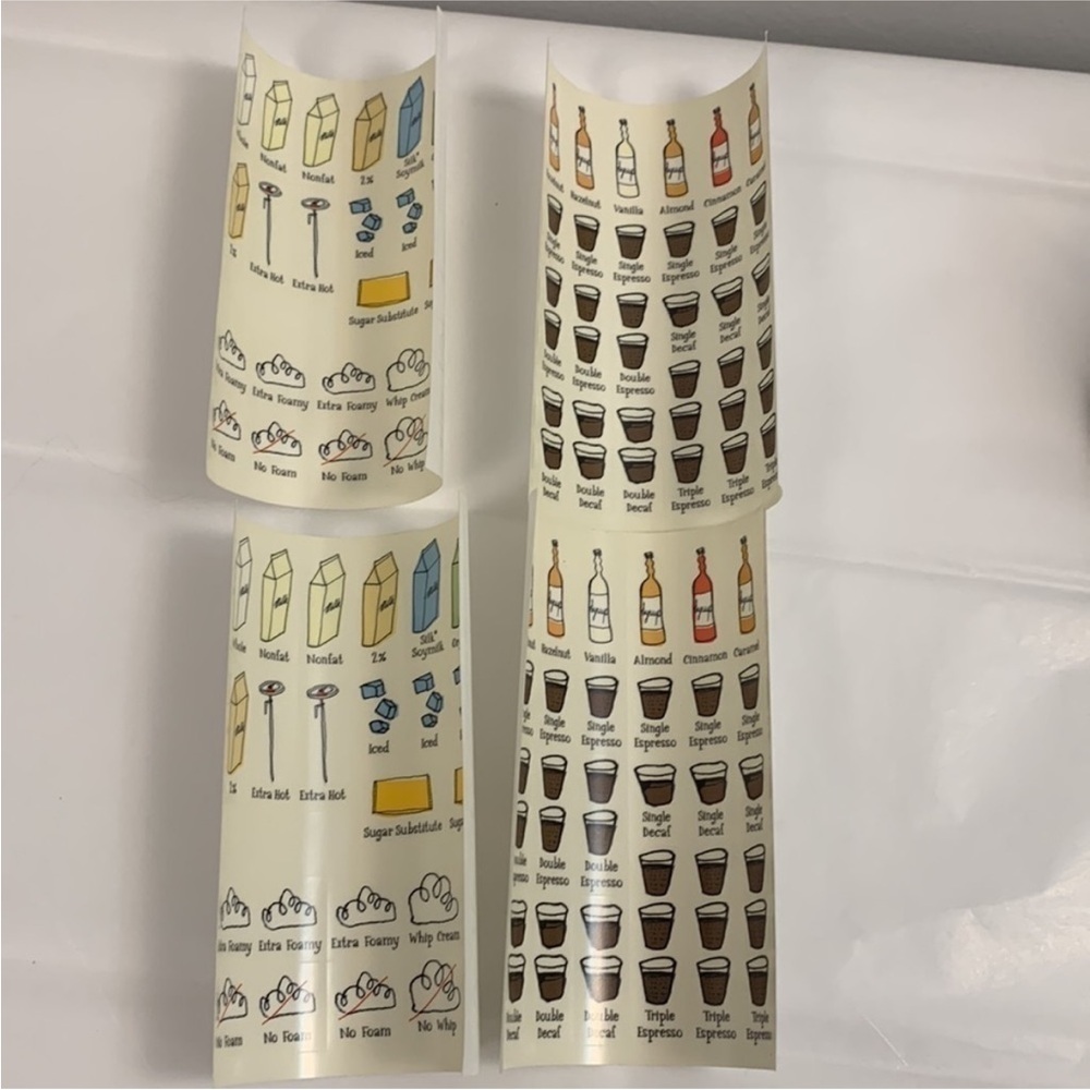 STARBUCKS Make Your Own Drink Tumbler 16oz/.47L includes 4 sheets of stickers - Picture 12 of 14